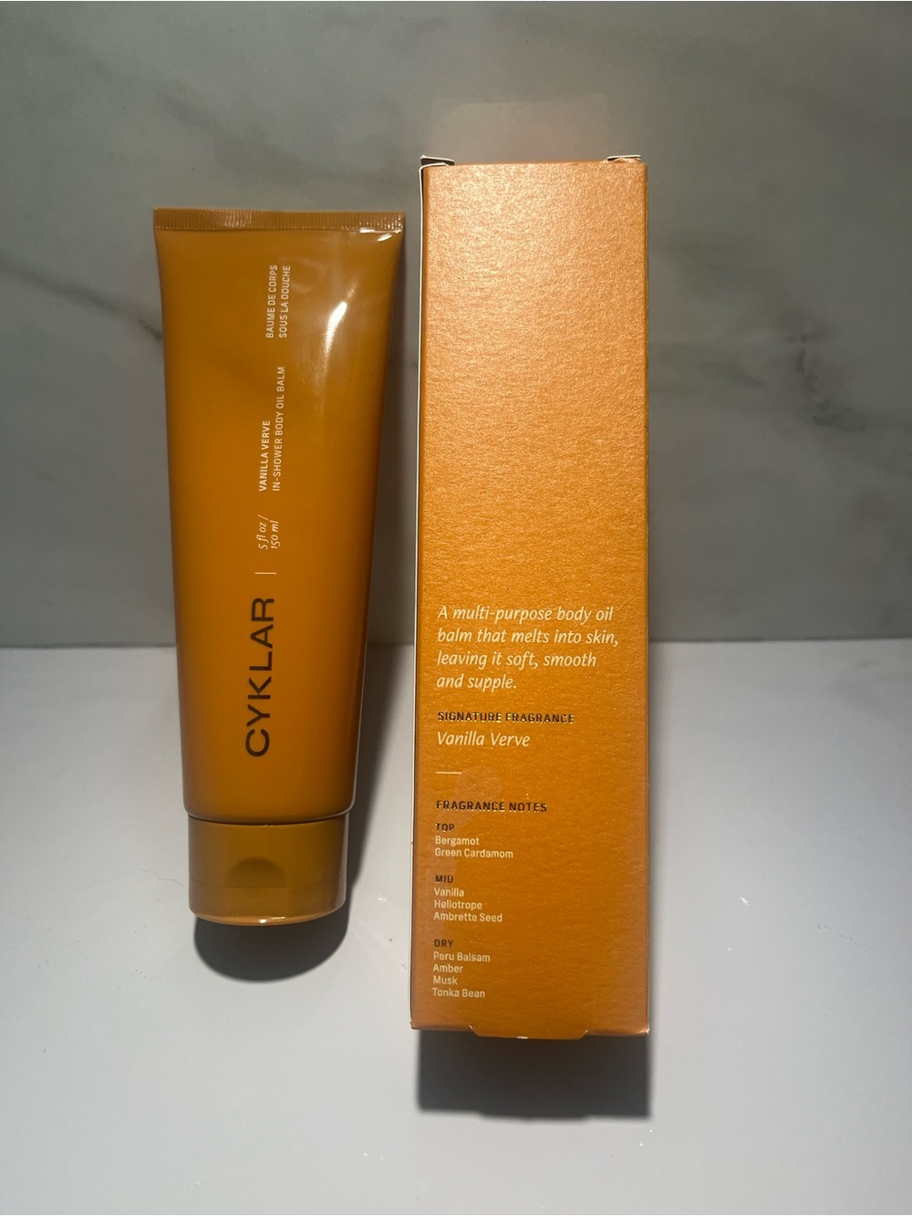 Cyklár Vanilla Verve Body Oil Balm — Orange